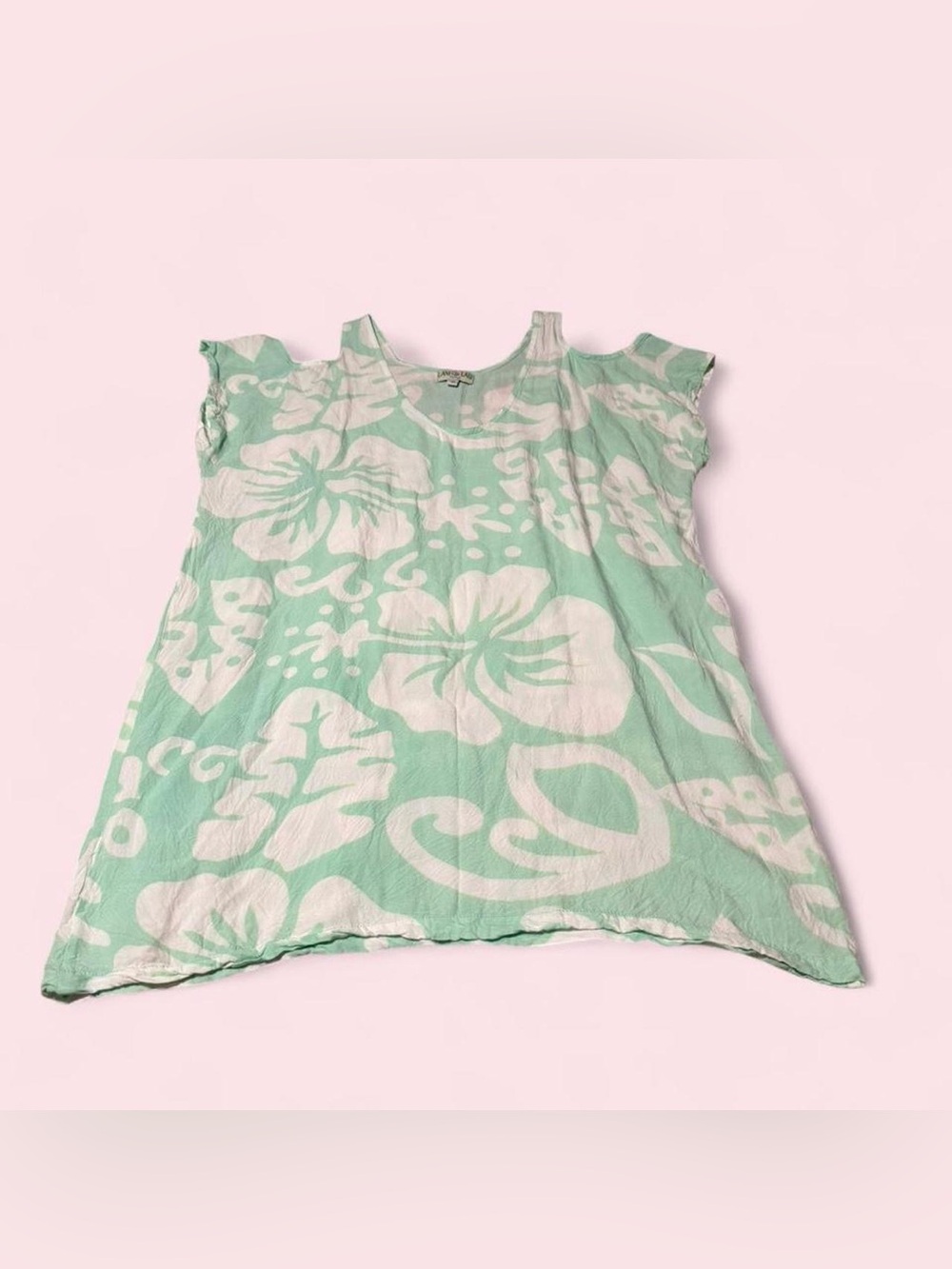 Mint Floral Women’s Swim Coverup Tunic